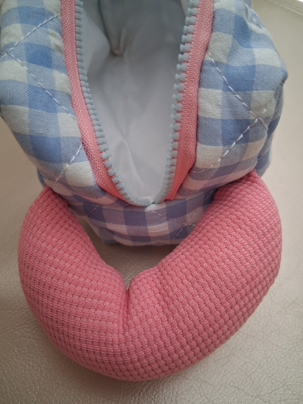 Pink & Blue Cosmetics Bag